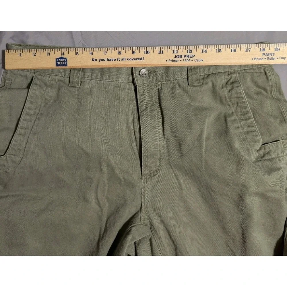 Mountain Khakis Original Mountain Pants Mens 38x30 Green Canvas Cotton